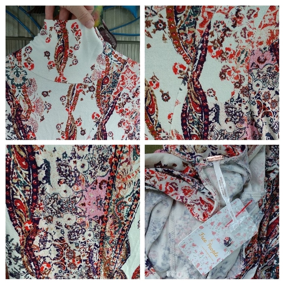 SOLD🌼FREE PEOPLE All Dolled Up Paisley Mini Dress - Picture 8 of 8
